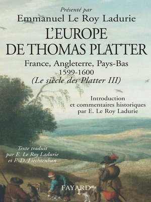 cover image of L'Europe de Thomas Platter